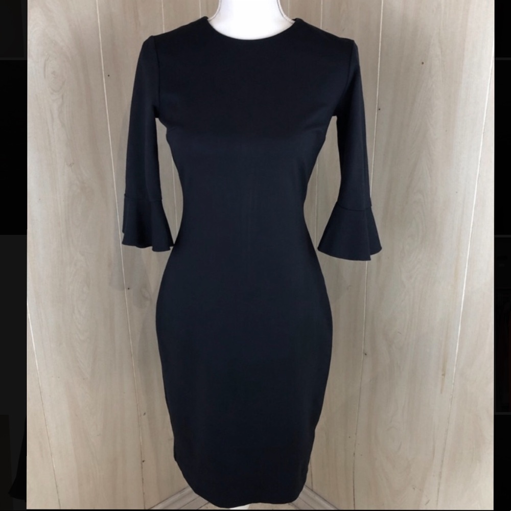 Black Banana Republic Bell Sleeve Dress
